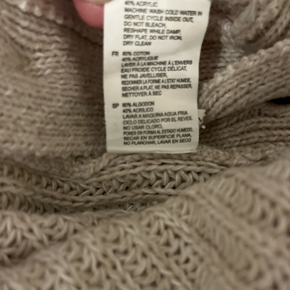 RD Style Cream Knit Sweater with Button Detail - Picture 9 of 12
